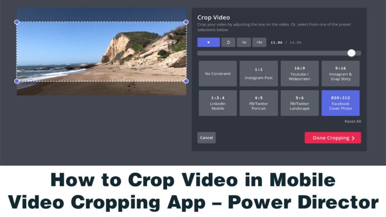 How to Crop Video in Mobile - Video Cropping App हिंदी में